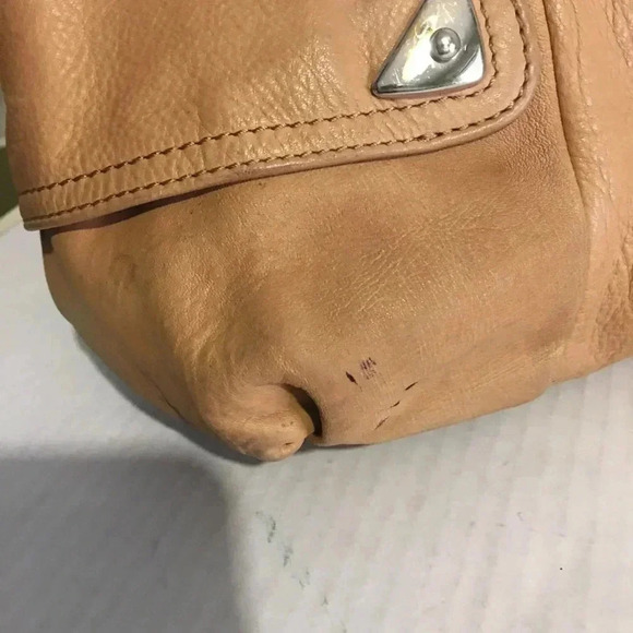 B. Makowsky Brown leather hobo handbag - Picture 8 of 8